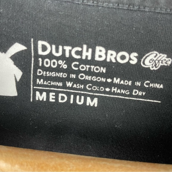 Dutch Bros Black Long Sleeve Coffee Shirt - Picture 3 of 4